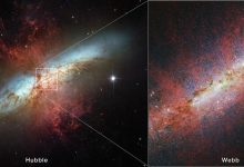 تصویر روز ناسا: کهکشان سیگار از هابل و وب