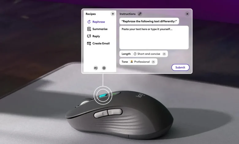 دکمه هوش مصنوعی ChatGPT وارد ماوس‌ و کیبورد لاجیتک می‌شود