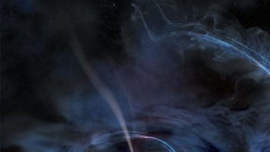 تصویر روز ناسا: برافزایش سیاهچاله با جت