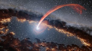 تصویر روز ناسا: سیاهچاله یک ستاره درحال گذر را نابود می‌کند