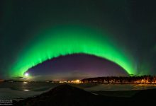 تصویر روز ناسا: شفق سبز بر فراز سوئد