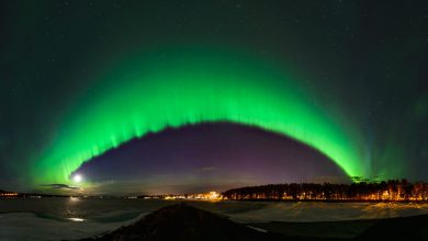 تصویر روز ناسا: شفق سبز بر فراز سوئد