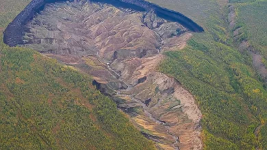 «دروازه‌ جهنم» هر سال صدها هزار متر مکعب بزرگتر می‌شود