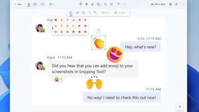 پشتیبانی از ایموجی به ابزار اسکرین‌شات ویندوز ۱۱ می‌آید