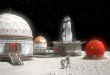 چین در ویدیو تبلیغاتی برای ایستگاه قمری خود از شاتل فضایی آمریکا استفاده کرده است