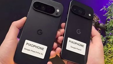 عکس منتسب به پیکسل ۹ و پیکسل ۹ ایکسال، بازطراحی نوار دوربین را نشان میدهد