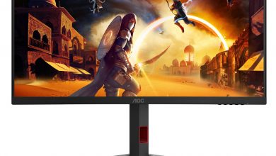 مانیتور جدید AOC پنل ۳۴ اینچ ۲۴۰ هرتز دارد و مخصوص گیمرها است