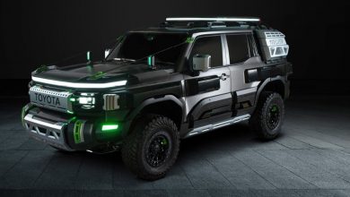 مدل سفارشی تویوتا لندکروزر با طراحی و رنگبندی عجیب بهنمایش درآمد