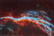 پای شکارچی و سحابی سر جادوگر