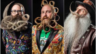پرترههای عجیب از مسابقه قهرمانی ریش و سبیل