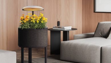 این چراغ ایستاده ال‌جی، نقش باغچه خانگی را هم ایفا می‌کند!