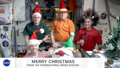 تبریک کریسمس فضانوردان ناسا از ایستگاه فضایی بین‌المللی [تماشا کنید]