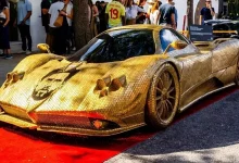 ساخت نسخه‌ای از پاگانی زوندا با چهره لیونل مسی و صد هزار سکه طلا!