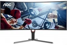 مانیتور ۱۸۰ هرتز جدید AOC پنل ۳۴ اینچ و قیمت اقتصادی دارد