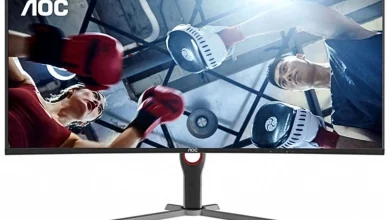 مانیتور ۱۸۰ هرتز جدید AOC پنل ۳۴ اینچ و قیمت اقتصادی دارد