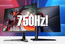 اولین مانیتور گیمینگ ۷۵۰ هرتز جهان در CES 2025 معرفی می‌شود
