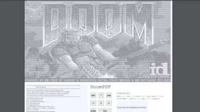 بازی Doom را این بار روی یک فایل PDF تجربه کنید! [تماشا کنید]