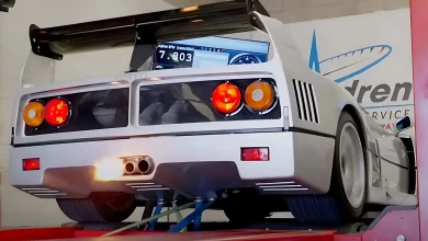 تماشا کنید: غرش فراری F40 و خروج شعله آتش از اگزوز