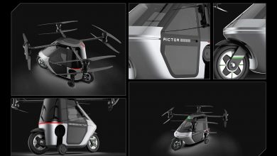 رؤیای پرواز در خیابانها؛ Skyrider X1 ترکیبی از موتورسیکلت و کوادکوپتر است