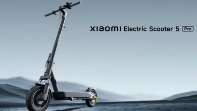 شیائومی از اسکوتر برقی ۵ پرو با امکان پیمایش ۶۰ کیلومتر و موتور ۱۰۰۰ وات رونمایی کرد