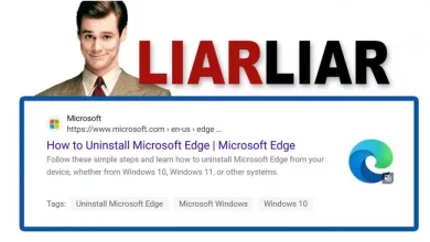 وب‌سایت مایکروسافت در آموزش حذف مرورگر اج کاربران را فریب می‌دهد